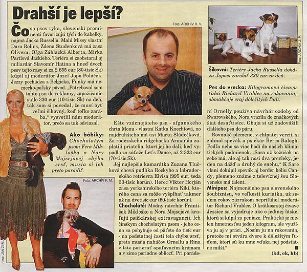 Plus 7 dní, Január 2009: Drahší je lepší?